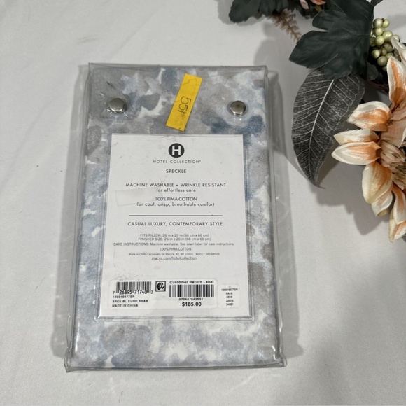 NIB $185 [ 2 Euro Shams ] for Hotel Collection Speckle‎ - Picture 2 of 9
